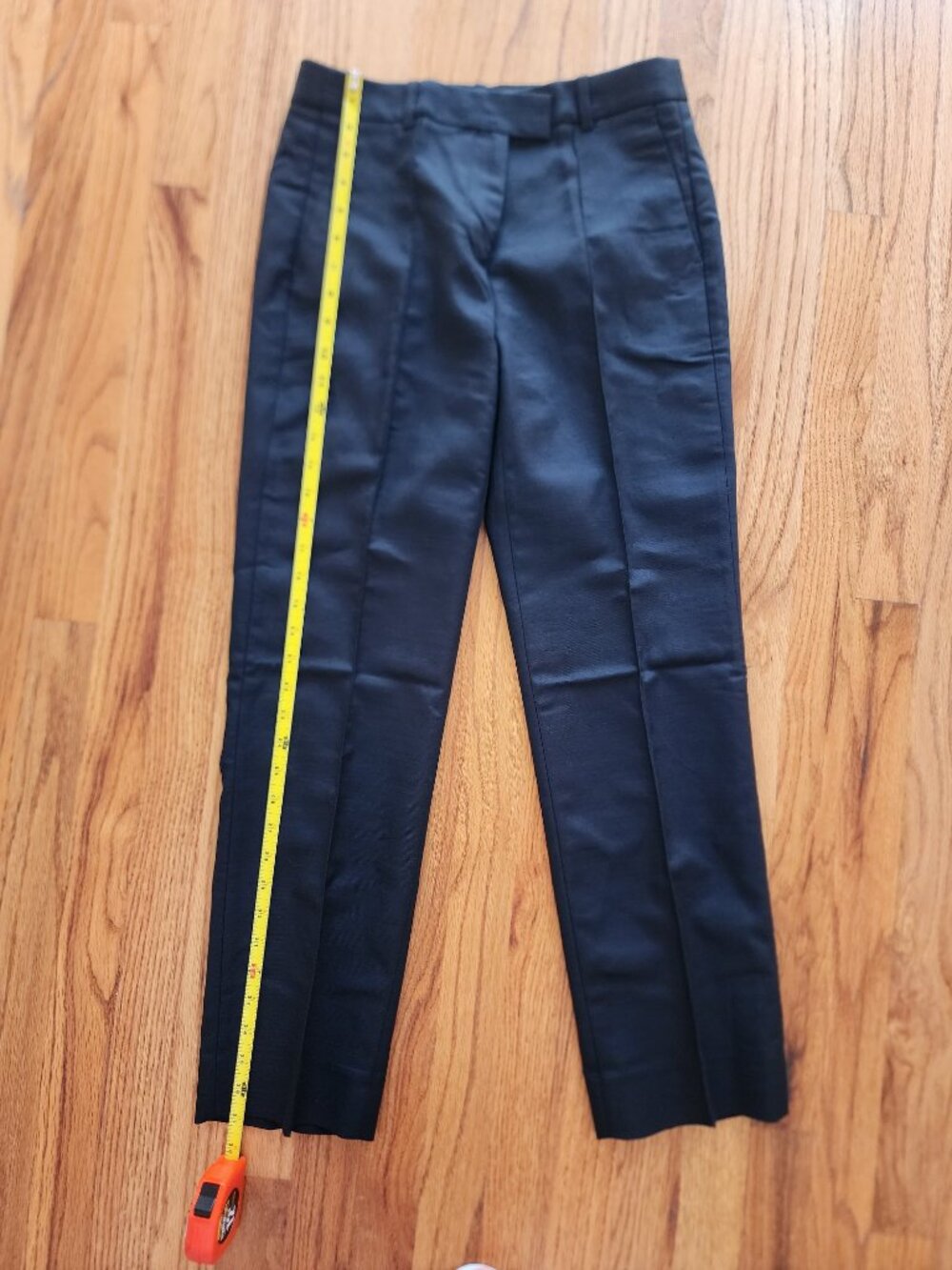 NWT J.Crew Stella Pant in Gramercy Linen Blend Black Size 4 - Picture 2 of 9